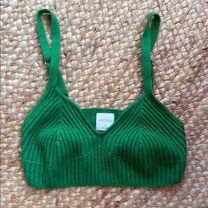 Wild Fable Green Sweater Bra Top Size XS St. Patricks Day